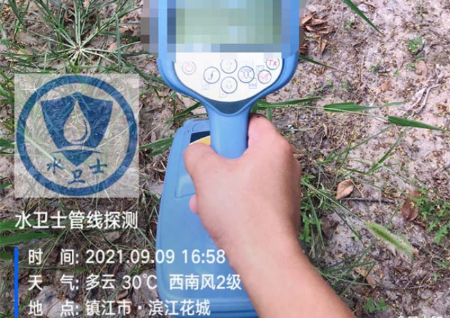 金属管道探测案例-镇江滨江花城小区